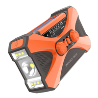 Estación de energía portátil para exteriores de 10000mAh, manivela solar con función impermeable, equipo de Camping para uso en Radio