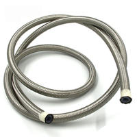Selang Ptfe Bergelombang 1/8'' Diameter Dalam, Selang Ptfe Ekstensibel Bergelombang, Pipa Ptfe Berjalin Baja Tahan Karat