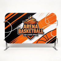 Housse de barrière promotionnelle en polyester extensible résistant aux UV pour mât de drapeau en aluminium imprimé par sublimation personnalisée 2026
