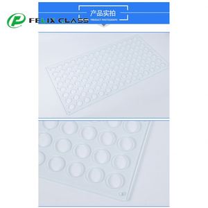 Panel de Vidrio Templado Transparente Personalizado con Orificios Regulares de 3mm-12mm de Espesor, Ecológico y de Alta Resistencia para Dispositivos Industriales - Product Image 1