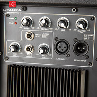 Enceinte active professionnelle HYANKA HPS-HD15A de 15 pouces en plastique, amplificateur de classe H 400W, haut-parleur de scène à compression