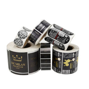 Stampa personalizzata autoadesiva adesivi con Logo in lamina d'oro cosmetica etichetta per imballaggio in plastica impermeabile in vinile (vecchio) - Product Image 5