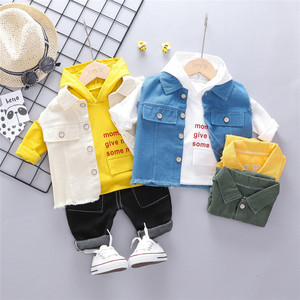 Venta al por mayor de chalecos para bebés con imágenes, vaqueros estilo biker y sudaderas largas de China - Product Image 2