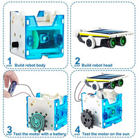 Robot éducatif STEM 12-en-1 pour enfants, kit créatif en boîte, vente chaude