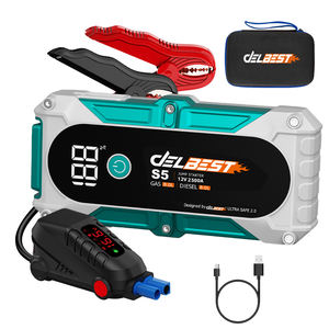 Démarreur de saut de voiture puissant pour câble intelligent <span class=keywords><strong>essence</strong></span> 8L et <span class=keywords><strong>Diesel</strong></span> 8L avec taille de démarrage d'écran LCD 190*86*40mm - Product Image 1