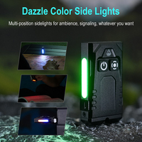 EV15S Lampe de poche EDC tactique 100m Distance de faisceau 22H Runtime Commutateur multifonction pour la police/militaire Chargement USB IP65