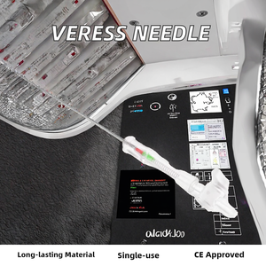 เข็มเวเรสแบบใช้แล้วทิ้งสำหรับการผ่าตัดผ่านกล้องทางการแพทย์ เครื่องมือผ่าตัดเหล็กพร้อมแหล่งจ่ายไฟสำหรับเครื่องจักร - Product Image 3