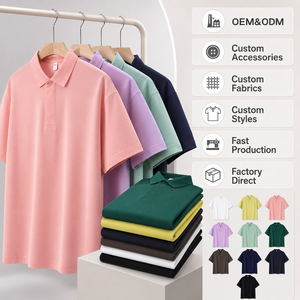 Camisetas Polo Premium Personalizadas para Hombre, Elásticas, Suaves, Holgadas, Casuales, para Uso Diario, Ropa de Verano, Fabricante de Ropa Masculina - Product Image 1