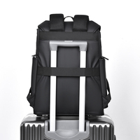 Sac à dos unisexe imperméable pour ordinateur portable 16 pouces avec port USB, bretelles ergonomiques, fermeture éclair, en nylon, avec coussin d'air, 20-39L