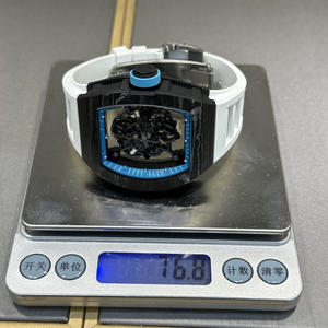 Montre mécanique de luxe de haute qualité avec mouvement tourbillon, boîtier en fibre de carbone, montre pour homme avec bracelet en caoutchouc - Product Image 5