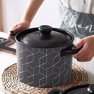 Open Fire Ready Minimalist Ceramic Non-Stick Casserole Set with Lid-Eco-Friendly <b>Cookware</b> for Milk/Pot/Soup - Product Image 3