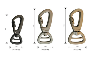 Cintura per animali in lega di zinco in metallo per animali domestici girevole con fibbia per arrampicata a granchio artiglio di aragosta gancio di trascinamento sport all'aperto - Product Image 3