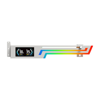 Nouveau support de carte graphique RVB lumineux et coloré avec écran LED numérique, design élégant et premium pour PC, compatible avec les cartes graphiques Power Train, en stock, personnalisable.