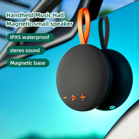 Altavoz Bluetooth Magnético Portátil de 6W con Sonido Estéreo Inalámbrico, Mini Bocinas Potentes con Batería de 600 mAh, Resistente al Agua IPX6