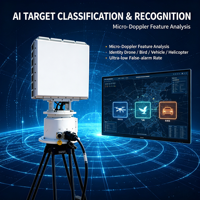 Détecteur radar de drone à basse altitude DD-R24 X-band, capacité multi-cibles pour la protection de la sécurité des aéroports