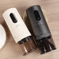 Portable USB Rechargeable petit broyeur de grains de café sans fil Mini boîtier électrique en acier inoxydable céramique français pour un usage domestique
