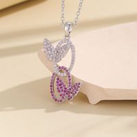 Kalung Liontin Kupu-kupu Kristal Berlapis Emas Model Terbaru untuk Wanita, Perhiasan Grosir