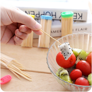 Bamboo Toothpicks <b>Portable</b> Lighter Shape 80-100 Pcs Per Pack Travel Use - Product Image 2