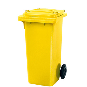 Müllbehälter, 120ลิตร, gelb, bxtxh 480x550X930มม., polyethylen (PE-HD) - Product Image 1