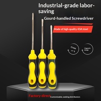Tournevis cruciforme à tête plate de niveau professionnel, vente directe d'usine, poignée antidérapante haute dureté, outil de précision