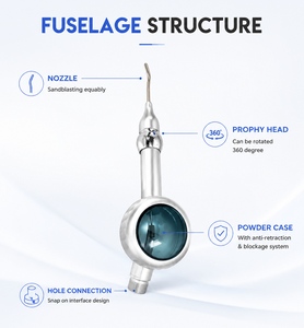 Polisseur dentaire électrique professionnel avec <span class=keywords><strong>jet</strong></span> d'eau et d'air pour le nettoyage des dents, en plastique - Product Image 6