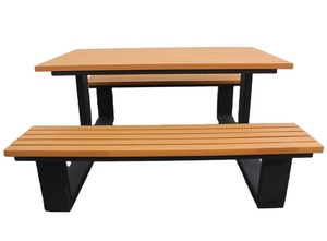 Đồ Nội Thất Trang Trí Nội Thất Bộ Ghế Gỗ Và Ghế Dài Công Viên Đường Phố Bàn Dã Ngoại Ngoài Trời Bằng Gỗ CNLF - Product Image 6