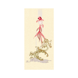 Papier peint brodé Ke Hong, l'Empereur d'Or, Poisson sautant au-dessus du Portail du Dragon, Nouveau style chinois, Murale décorative pour la maison - Product Image 5