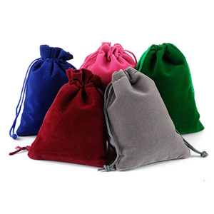 Wholesale Custom Logo Drawstring Velvet Gift Jewelry Bags Recyclable <b>Small</b> Packaging Bags Earring Necklace Other Jewelry Bags - Product Image 4