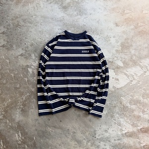 Streetwear Cotton Thermals <b>Long</b> Sleeve <b>T</b> <b>Shirts</b> for <b>Men</b> Oversized Boxy Crewneck Sweatshirt High Quality Striped <b>Shirt</b> Custom - Product Image 3