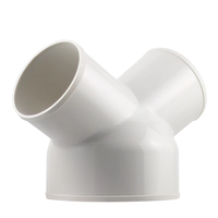 150 100 Réducteur flexible de type Y pour joint de conduit de ventilation carré pour tuyau de drainage extérieur industriel pour hôpitaux