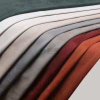 Tissu en microfibre floqué PU suédé avec support tricoté, couleur personnalisée, vente en gros d'usine pour appuie-tête et coussin lombaire automobile