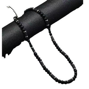 Nouveauté : Bijoux tendance pour homme, collier classique en pierre naturelle œil de tigre, idéal pour les soirées - Product Image 5