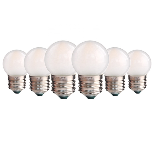 G40 Frosted Glass Globe LED Filament Bulbs 1W 2700K 6000K E26 E27 LED BulbLight for Outdoor Backyard Drop Light Decoration