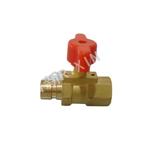 Rixin Copper Ball Valve 1/2 In Bronze Water Valve For Water Heating And Air Conditioning System - Product Image 1