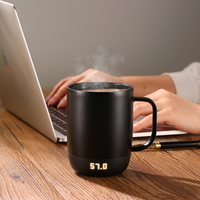 Mug à café chauffant intelligent, portable, alimenté par batterie, en céramique, avec contrôle de la température, mug de voyage pour cadeaux