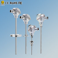 Termokopel RTD Pt100 Pt1000 Sensor Termokopel untuk Kiln RTD Cair Wzp 231 Termokopel Pt100 ke Konverter Tegangan