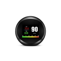 P11 Round OBD2 GPS Car Gauge, Design Italiano, Cancellazione Codici Errore, 9 Interfacce, Display Multicolore per Veicoli OBDII