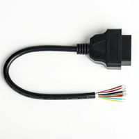 OEM DIY Personnalisé 50cm OBD 16pin Femelle vers Pigtail Câble Femelle J1962 OBD2 Obdii Câble Rallonge OBD2