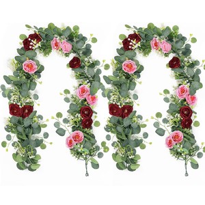 <b>Artificial</b> Camellia <b>Vines</b> 180cm Silk <b>Flower</b> Garland For Wedding Home Decor Greenery Bouquet - Product Image 1