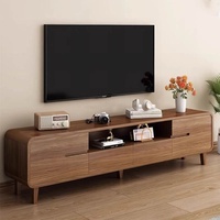 Meuble TV pour salon, utilisation domestique, meuble de rangement sur pied, table basse intégrée, combinaison de meuble d'appoint, design simple