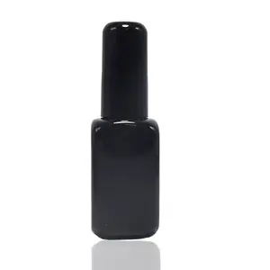 Tùy chỉnh ưa thích ThủY Tinh 10ml vuông màu xanh UV Gel Nail Polish chai rỗng