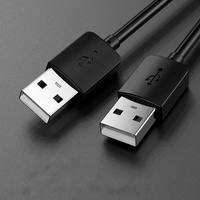 Kabel Data pengisi daya, kabel USB Tipe A ke A Multi fungsi, kepala ganda, kotak Hard Drive portabel, kabel koneksi Laptop