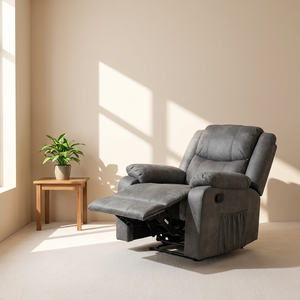 Poltrona Reclinabile Lazy Boy, Divano Reclinabile, Comoda Poltrona Singola in Pelle con Funzione Massaggio - Product Image 1