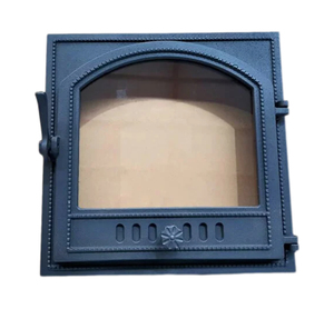 Puerta de Estufa de <span class=keywords><strong>Leña</strong></span> de Hierro Fundido. Puerta de <span class=keywords><strong>Chimenea</strong></span> con Cristal Grande. - Product Image 3