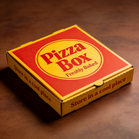 Boîte à pizza ondulée écologique TongKun avec impression UV, carton gaufré personnalisé, résistante à la graisse et durable pour les grandes soirées pizzées