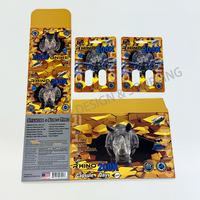 Paquets de pilules d'amélioration pour hommes Boîtes d'affichage de cartes 3D Rhino 200K Blister Card Capsules Pill Packaging Rhino 200K