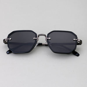 LBA แว่นกันแดดสี่เหลี่ยมสไตล์วินเทจสำหรับผู้ชายแว่นกันแดดไนลอนไร้กรอบทรงสี่เหลี่ยมแบรนด์แฟชั่น3501ออกแบบโลโก้ได้ตามต้องการ - Product Image 3