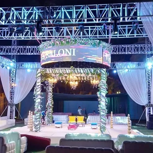 Durável palco equipamentos pista treliça palco iluminação treliça para casamento