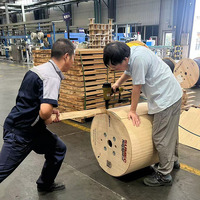 Dispositif de bobinage de fil de haute qualité et à bon prix Câble à fibre optique Matériau en contreplaqué en bois vide Tambour d'enrouleur de câble électrique