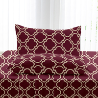 Ensemble de draps de lit modernes en polyester 100% Design d'intérieur Literie OEM ODM Non toxique Certifié OEKO-TEX 1800TC